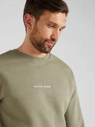 SELECTED HOMME Sweatshirt SLHHankie grau / offwhite