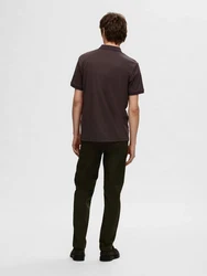 SELECTED HOMME T-Shirt Fave Dunkelbraun/Grau/Dunkelgrün/Khaki/Braun