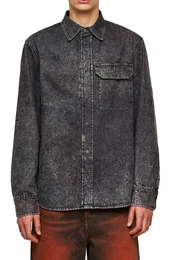 Jeanshemd D-WRAPP-SP CAMICIA Herren Denim Hemd