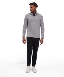 FALKE Strickpullover Grau/Hellgrau