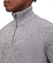 FALKE Strickpullover Grau/Hellgrau