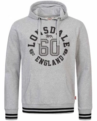 Lonsdale Kapuzensweatshirt Mamhead Grau/Hellgrau/Silber/Braun