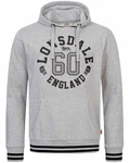 Lonsdale Kapuzensweatshirt Mamhead Grau/Hellgrau/Silber/Braun