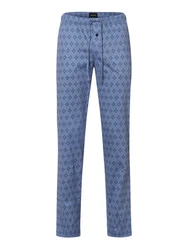 Hanro Pyjamahose Night & Day Blau/Hellblau/Grau