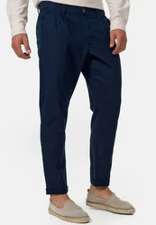 Indicode Leinenhose Cunningham Dunkelblau
