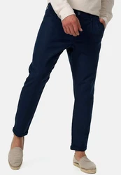Indicode Leinenhose Cunningham Dunkelblau