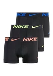 NIKE Underwear Sportunterhosen Boxer TRUNK 3PK Dunkelblau/Schwarz/Blau/Grau