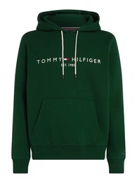 Kapuzensweatshirt TOMMY LOGO HOODY mit gesticktem TH-Schriftzug auf der Brust