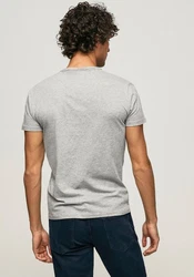 Pepe Jeans T-Shirt Rundhals graumeliert/schwarz