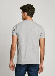Pepe Jeans T-Shirt Rundhals graumeliert/schwarz