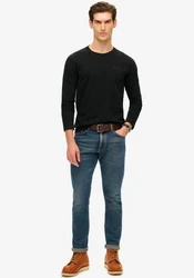 Superdry Langarmshirt Essential Logo Long Sleeve Top schwarz