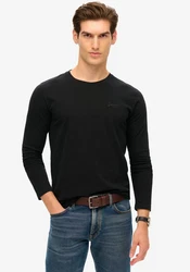 Superdry Langarmshirt Essential Logo Long Sleeve Top schwarz