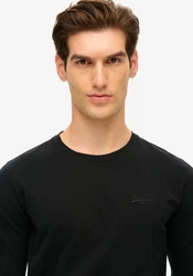 Superdry Langarmshirt Essential Logo Long Sleeve Top schwarz