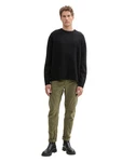 TOM TAILOR Denim Cargohose Regular Tapered Khaki/Dunkelgrün