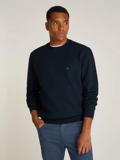 Tommy Hilfiger Sweatshirt ESSENTIAL FLEECE CREWNECK blau