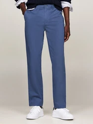 Tommy Hilfiger Chinohose Denton Chino Satin Dunkelblau/Blau/Hellblau/Grau