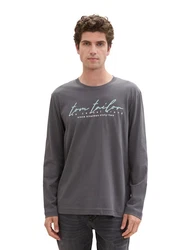 TOM TAILOR Langarmshirt mit Logo-Print 