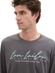TOM TAILOR Langarmshirt mit Logo-Print 