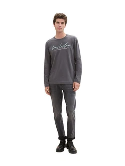 TOM TAILOR Langarmshirt mit Logo-Print 
