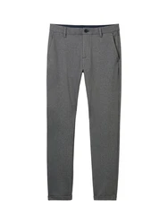TOM TAILOR Chinohose JERSEY SLIM CHINO Travis Grau/Hellgrau