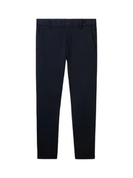 TOM TAILOR Chinohose JERSEY SLIM CHINO Travis Dunkelblau/Blau/Hellblau