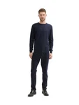 TOM TAILOR Chinohose JERSEY SLIM CHINO Travis Dunkelblau/Blau/Hellblau