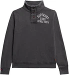 Superdry Sweatshirt Vintage Athletic Henley Jumper schwarz