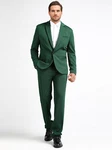 Allthemen Anzug Herrenanzug Slim Fit Hochzeitanzug für Männer Grün/Dunkelgrün