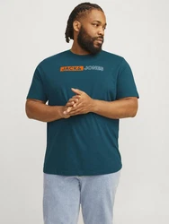Jack & Jones T-Shirt JJECORP LOGO TEE PLAY SS O-N NOOS petrol/orange/wei