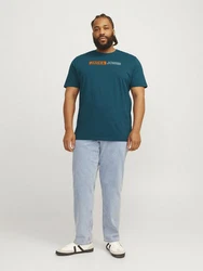 Jack & Jones T-Shirt JJECORP LOGO TEE PLAY SS O-N NOOS petrol/orange/wei