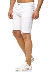 Indicode Shorts Kaden Jeans Weiß/Creme