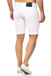 Indicode Shorts Kaden Jeans Weiß/Creme