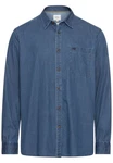 camel active Langarmhemd Jeanshemd Blau/Dunkelblau/Hellblau