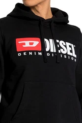 Diesel Kapuzensweatshirt S-DIVISION Rot/Schwarz