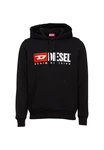Diesel Kapuzensweatshirt S-DIVISION Rot/Schwarz