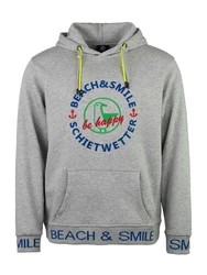 Schietwetter Kapuzenpullover Herren Hoodie Fernrohr Kalle Hellgrau/Grau/Silber/Mischfarben