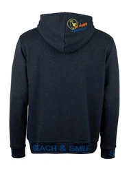 Schietwetter Kapuzenpullover Herren Hoodie Fernrohr Kalle Dunkelblau/Blau