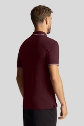 Lyle & Scott Poloshirt Tipped Dunkelrot/Bordeaux