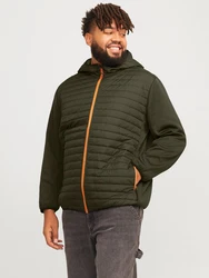 Jack & Jones PlusSize Steppjacke JJEMULTI QUILTED JACKET PS NOOS Dunkelgrün/Grün
