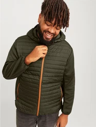 Jack & Jones PlusSize Steppjacke JJEMULTI QUILTED JACKET PS NOOS Dunkelgrün/Grün