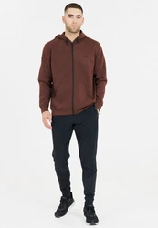 Virtus Sweatjacke Sweatshirt Taro Braun/Dunkelrot/Bordeaux/Dunkelbraun/Orange