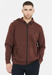 Virtus Sweatjacke Sweatshirt Taro Braun/Dunkelrot/Bordeaux/Dunkelbraun/Orange