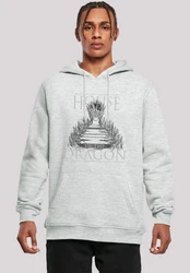F4NT4STIC Kapuzenpullover House Of The Dragon Throne Grau/Hellgrau/Hellgrün