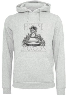 F4NT4STIC Kapuzenpullover House Of The Dragon Throne Grau/Hellgrau/Hellgrün F4NT4STIC Kapuzenpullover House Of The Dragon Throne Grau/Hellgrau/Hellgrün