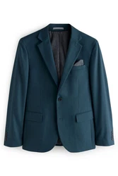 Next Baukastensakko Slim Fit Anzugsakko Türkis/Hellblau/Blau/Dunkelblau