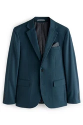 Next Baukastensakko Slim Fit Anzugsakko Türkis/Hellblau/Blau/Dunkelblau