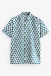 Next Kurzarmhemd Scion Blau/Grün/Mischfarben/Gelb