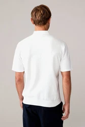 Next Polokragenpullover Regular Fit Polohemden Hellblau/Blau