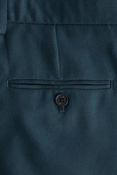 Next Anzughose Strukturierter Anzug Slim Fit Hose Dunkelblau/Hellblau/Türkis/Blau