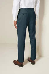 Next Anzughose Strukturierter Anzug Slim Fit Hose Dunkelblau/Hellblau/Türkis/Blau